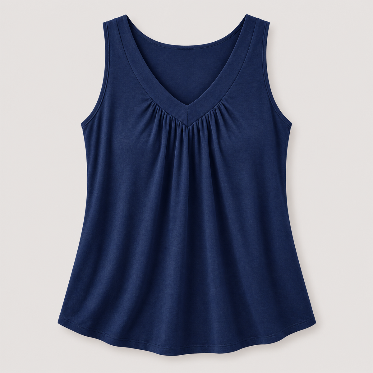 Women’s Gathered V-Neck Sleeveless Top